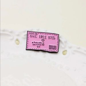 Pink enamel pin